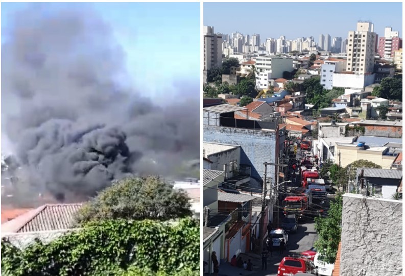 Incêndio atinge fábrica na Zona Norte de SP e deixa feridos 