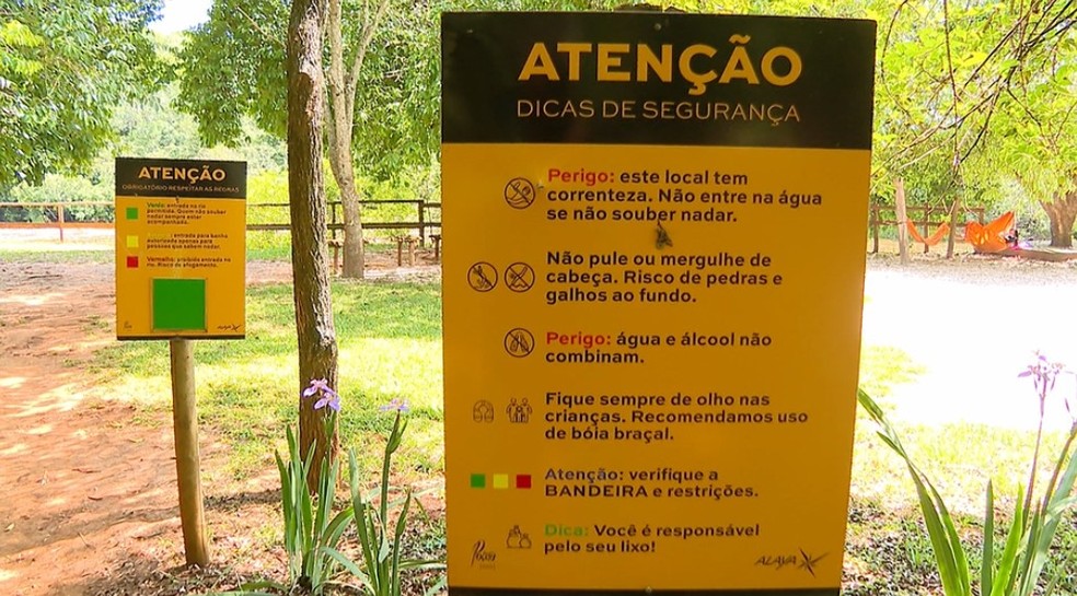 Adolescente de 16 anos morreu afogado em rio de Brotas — Foto: Reprodução EPTV