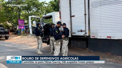 Três suspeitos de roubar carga de defensivos agrícolas são presos no Tocantins