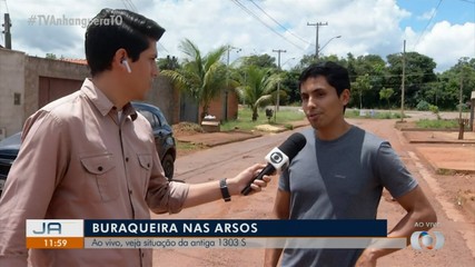 JA1 volta à região de Palmas onde moradores reclamam de buracos