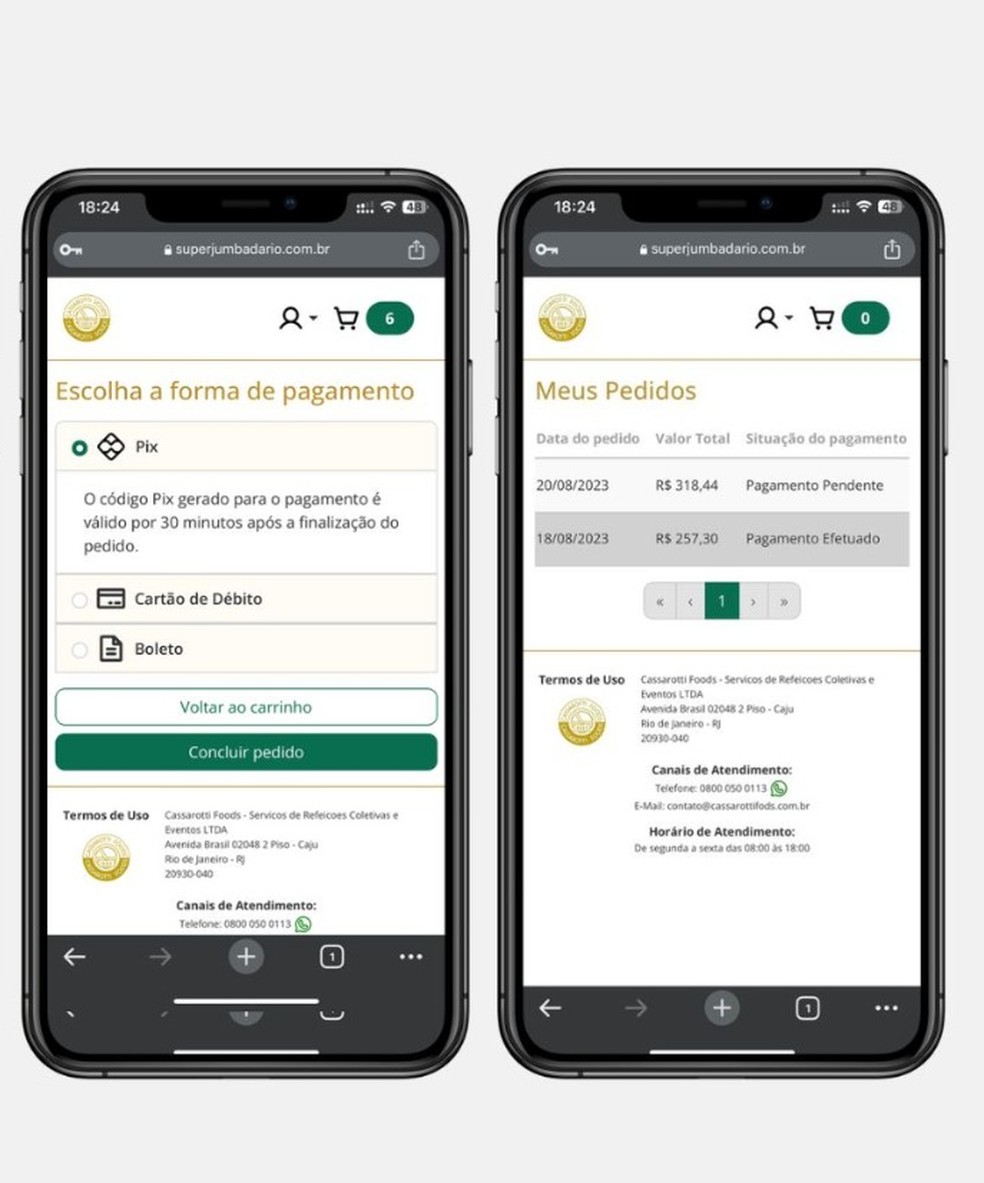 Três formas de pagamento estarão disponíveis no sistema — Foto: Divulgação/Seap