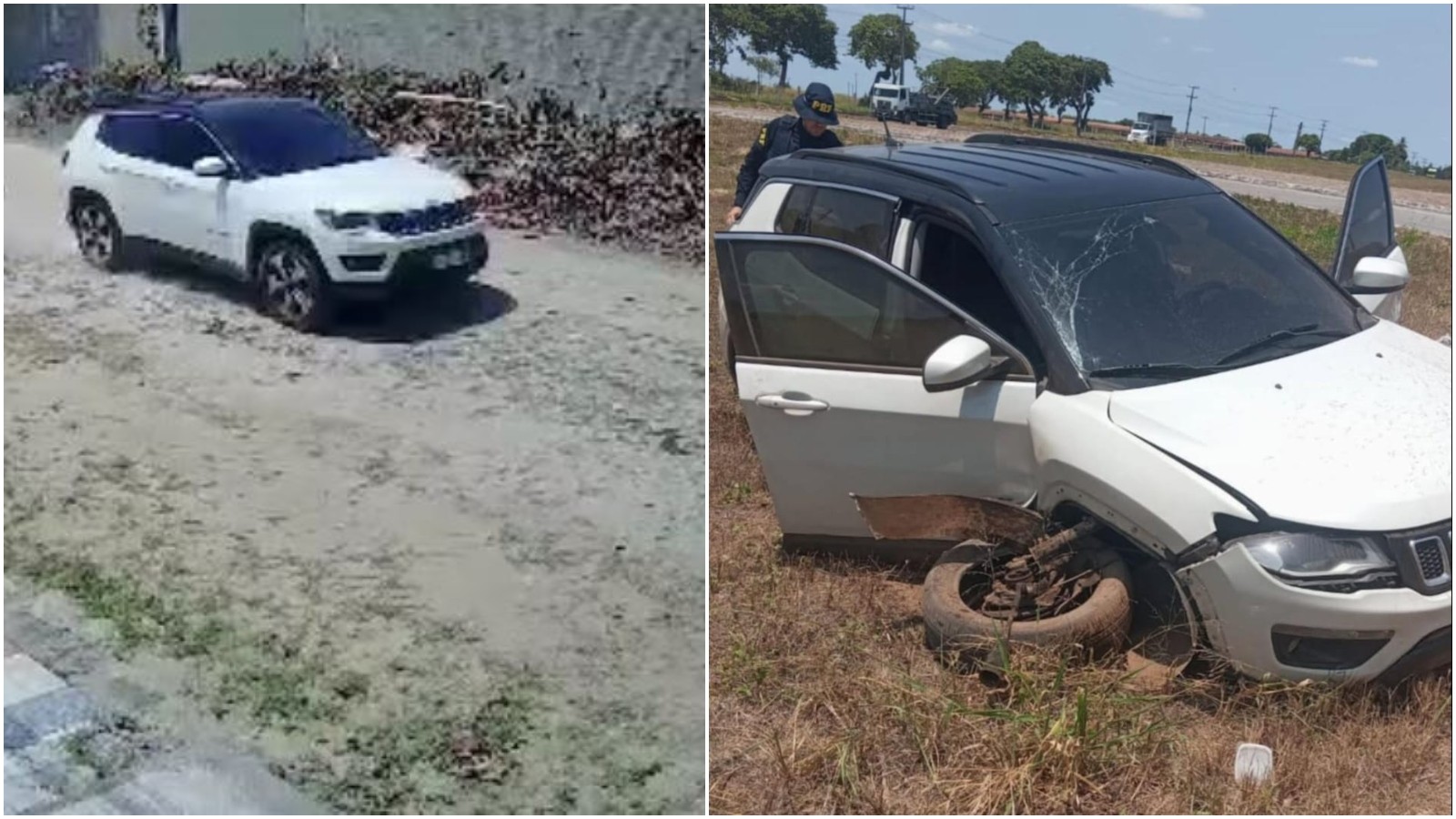 Perseguição da PRF termina com prisão de dupla que furtou residências na Grande Fortaleza; veja vídeo