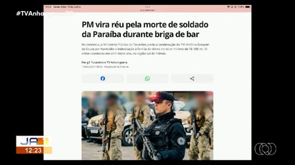 PM vira réu pela morte de soldado da Paraíba durante briga de bar
