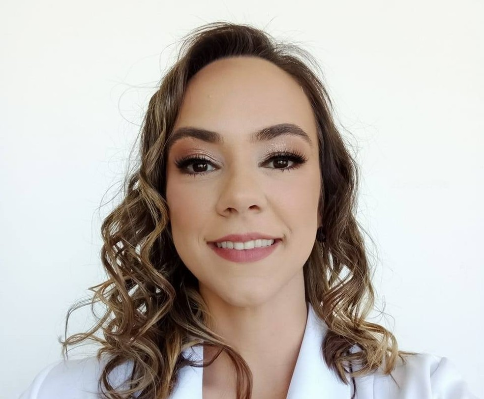 Leise Herrmann Parizotto, uma das vítimas mortas em queda de balão em SC — Foto: Redes Socias/Divulgação