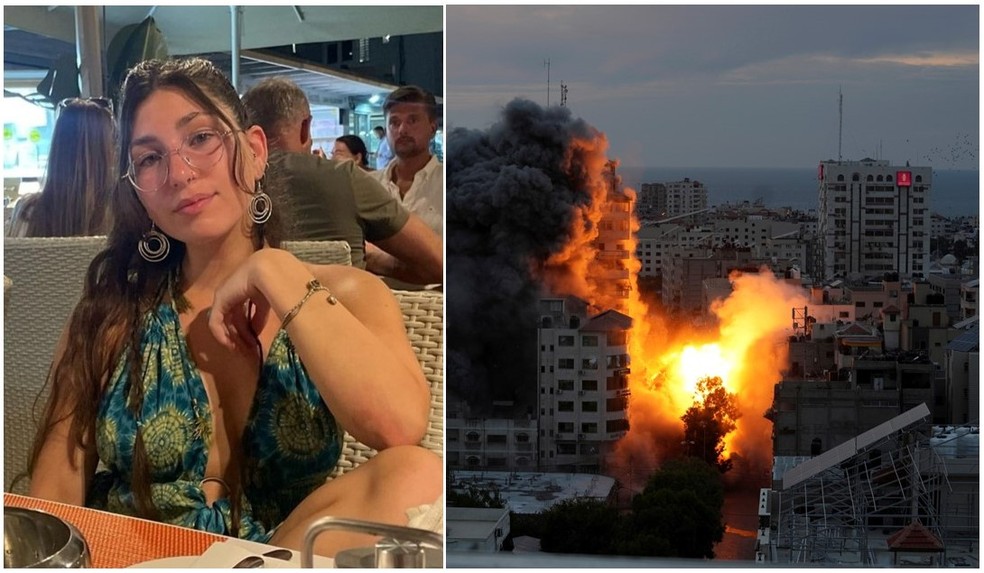 Celeste Fishbein, estava desaparecida desde a manhã de sábado (7), quando o Hamas atacou Israel — Foto: Reprodução/Redes Sociais; P Photo/Adel Hana