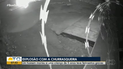 Explosão em churrasqueira deixa homem morto e criança de 5 anos com queimaduras graves