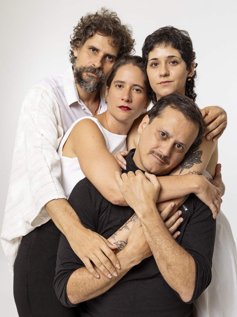 Formado em 2024, o quarteto Escafandristas lança o primeiro álbum — Foto: Jorge Bispo / Divulgação