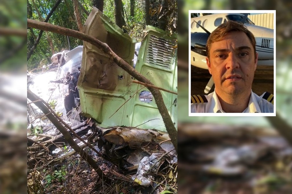 Equipe em terra chega a destroços de avião que caiu na Serra do Japi e encontra corpo de piloto | Sorocaba e Jundiaí | G1