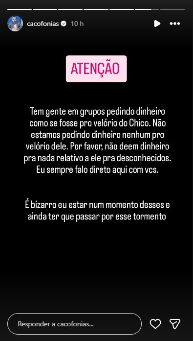Humorista denuncia golpe usando nome do filho morto em acidente: ‘Bizarro ter que passar por esse tormento’
