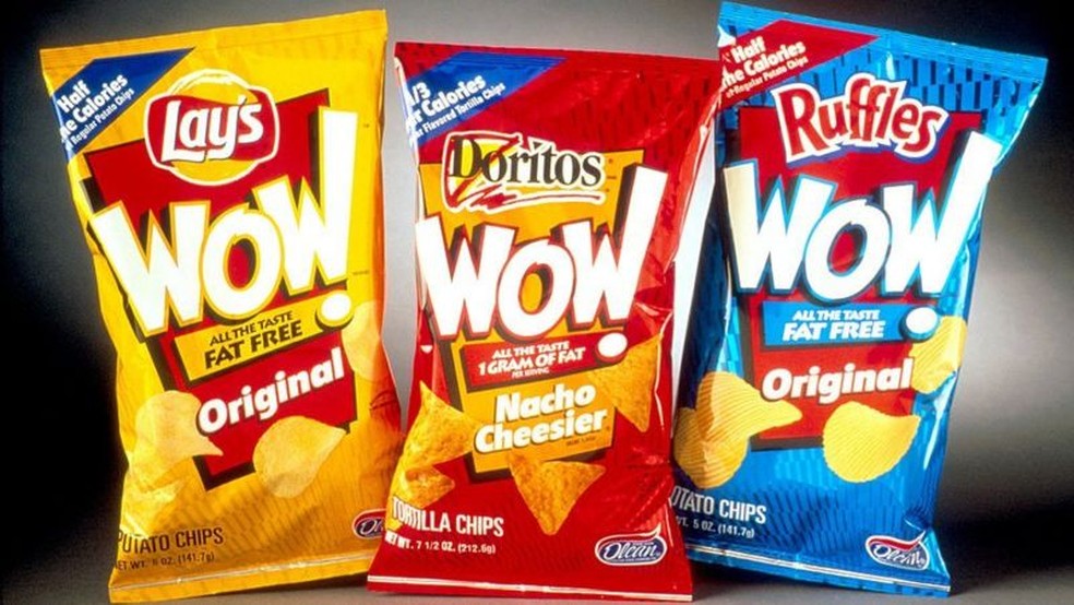 Batata frita com Olestra, 1998, prometendo metade das calorias — Foto: Getty Images