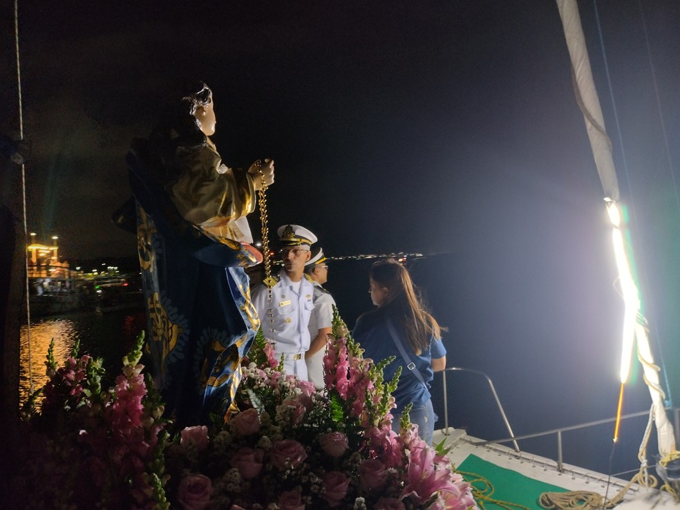 Procissão fluvial de Nossa Senhora da Apresentação em Natal — Foto: Arquidiocese de Natal/cedida