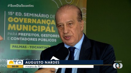Ministro do TCU Augusto Nardes faz palestra nesta quinta-feira (16) em Palmas