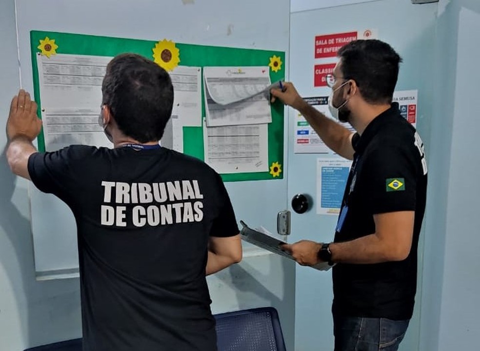 Fiscalização do Tribunal de Contas em unidades de saúde de Rondônia — Foto: TCE/Divulgação