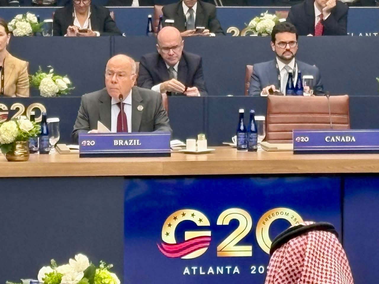 Mauro Vieira e Rubio participam de encontro de chanceleres do G20