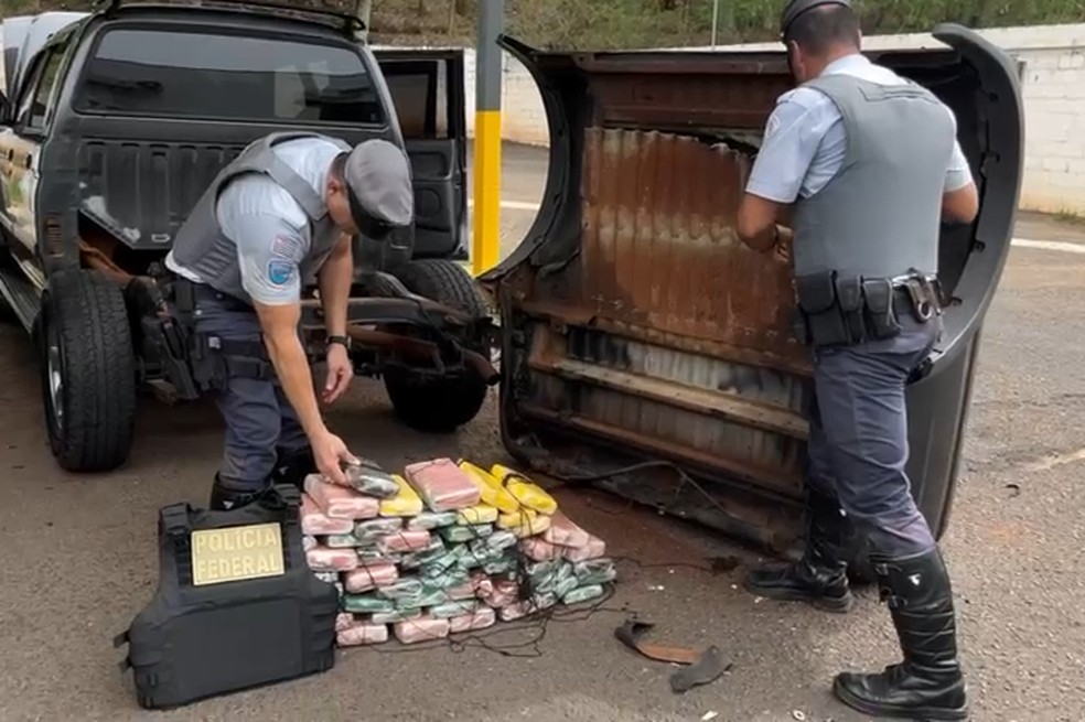 Além do veículo e da droga, foram apreendidos um aparelho celular e a quantia de R$290 — Foto: Polícia Militar