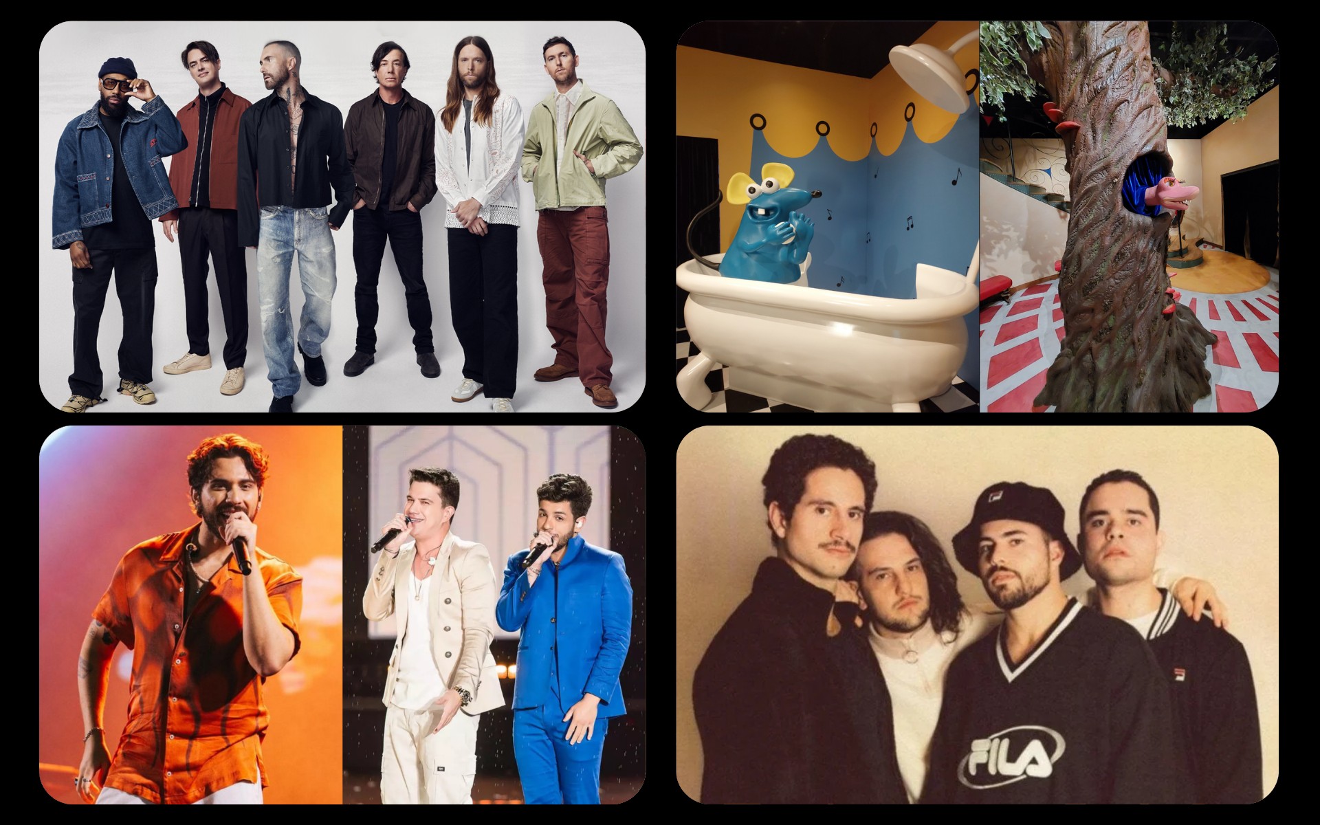 Maroon 5, Lagum, exposição Castelo Rá-Tim-Bum e festas do peão: confira agenda cultural no noroeste de SP