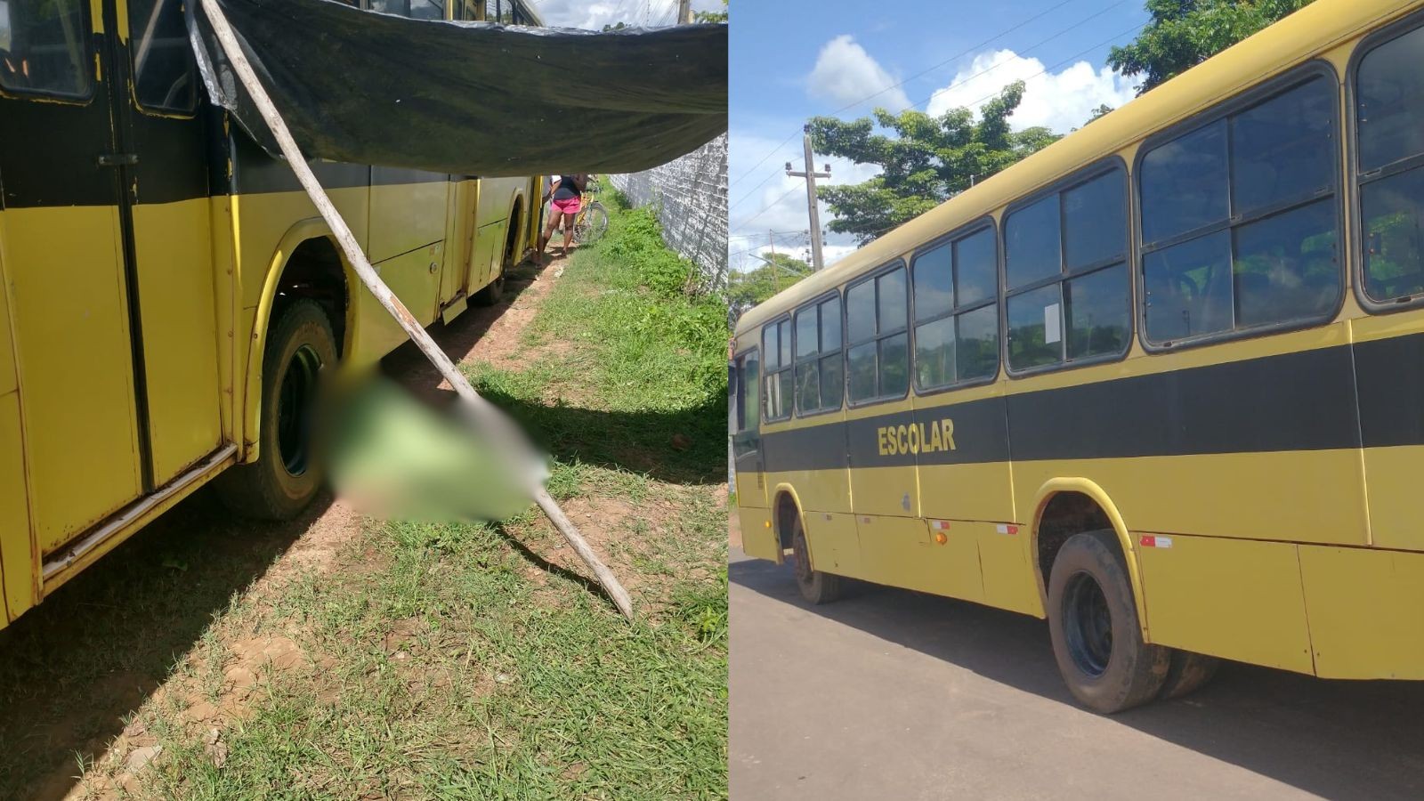 Mulher morre ao ser atropelada por ônibus escolar no Piauí