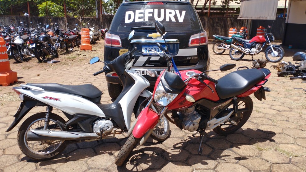 Motos apreendidas pela Polícia Civil