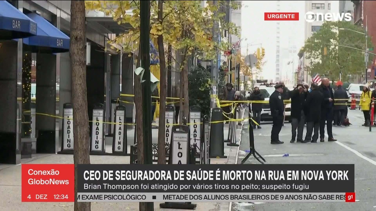 'Profundamente tristes e chocados', diz empresa de CEO morto a tiros em frente a hotel de luxo em NY