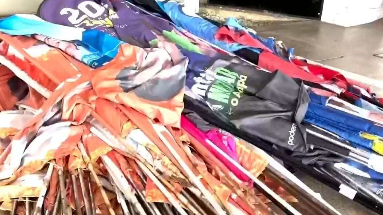 TRE apreende 200 peças de propaganda eleitoral irregular espalhadas por Macapá