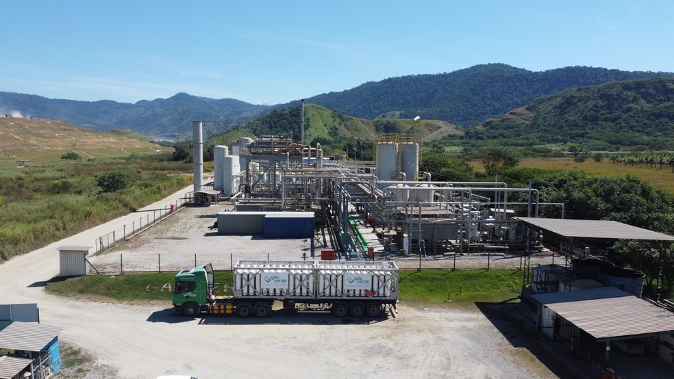 Usina de biometano em Seropédica (RJ) — Foto: Divulgação