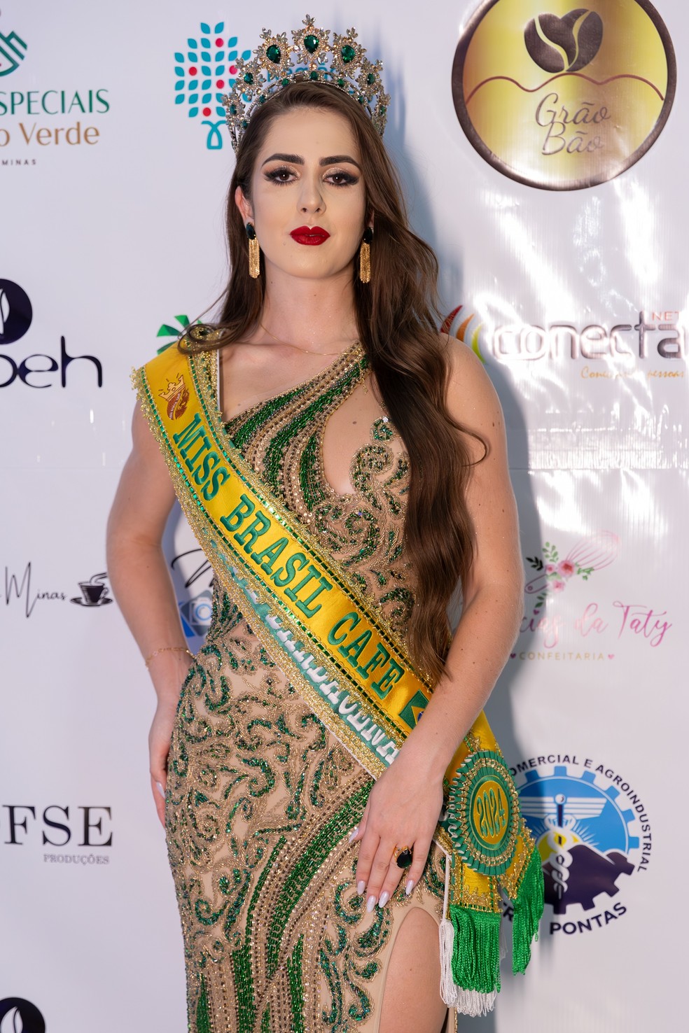 Gabriella Gava, de Barbacena (MG), foi eleita Miss Brasil Café na 11ª edição do concurso — Foto: Márcio Brito