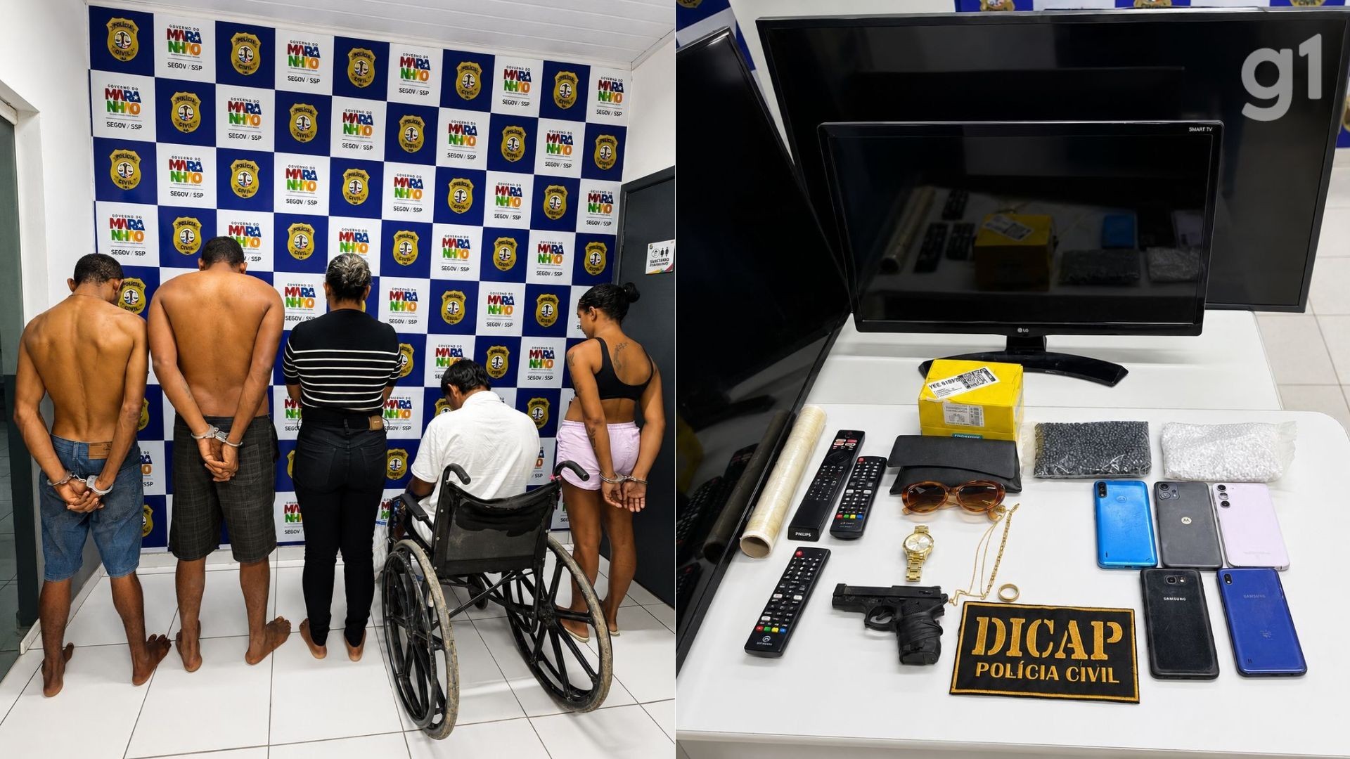 Operação prende 5 pessoas por tentativa de latrocínio, recep