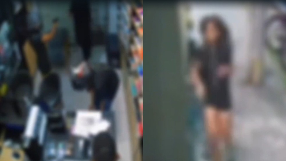 Adolescente fez funcionários e clientes reféns, depois fugiu ao ser baleada — Foto: Reprodução