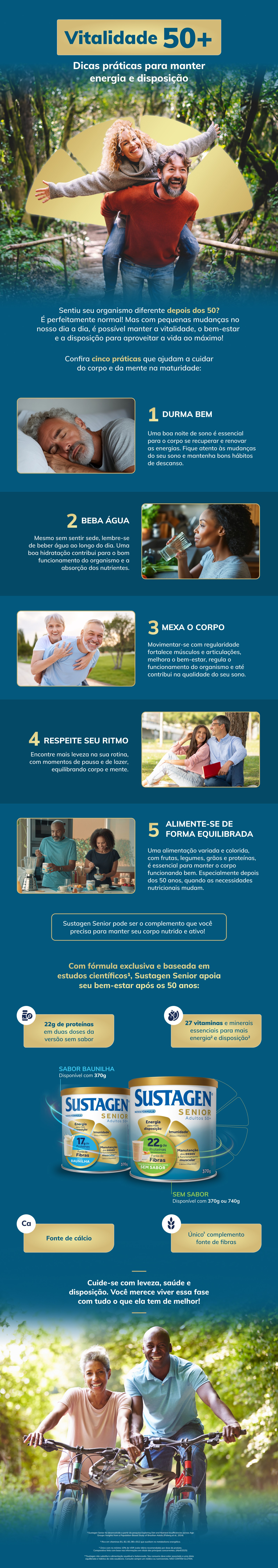 Cinco dicas para ter mais energia depois dos 50