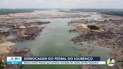 Ibama emite licença que autoriza remoção de rochas no Pedral do Lourenço no Rio Tocantins
