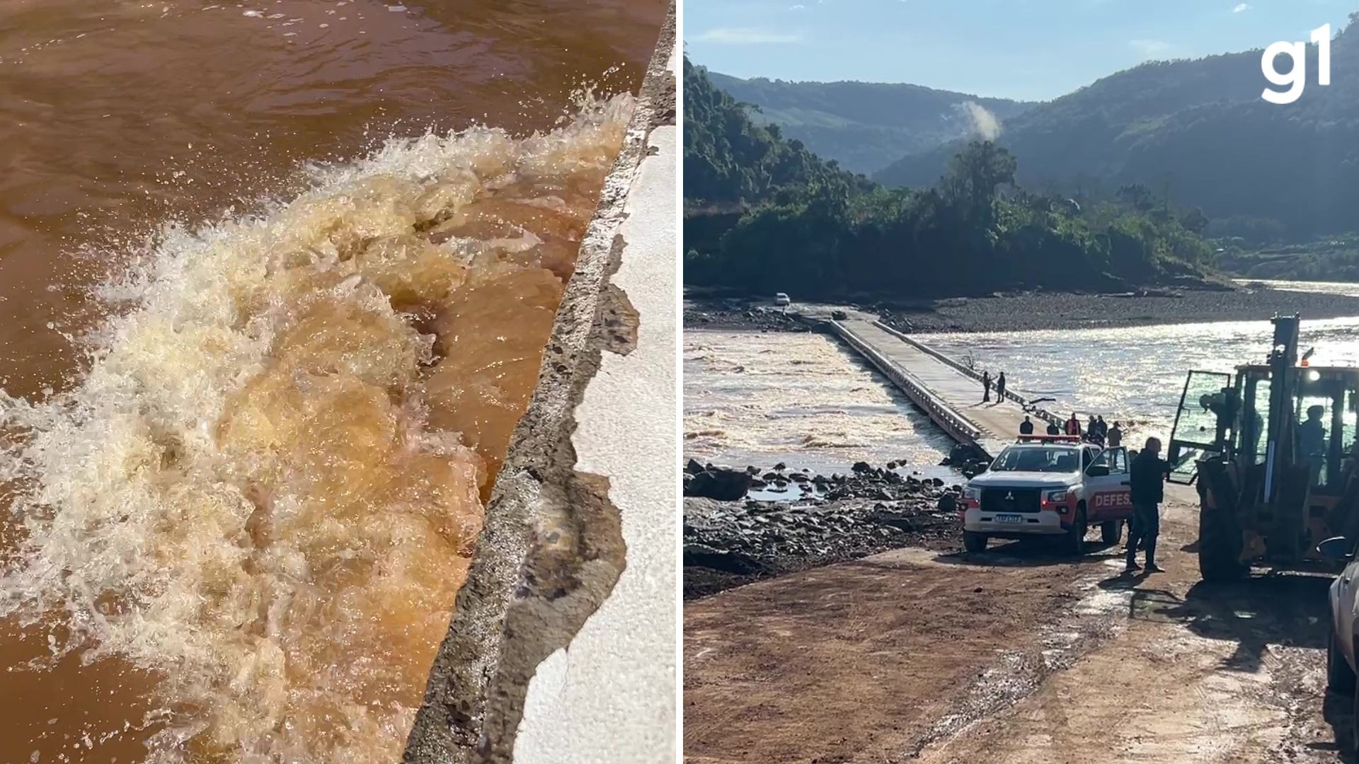 VÍDEO: Ponte se movimenta 20cm com a força do Rio das Antas no RS