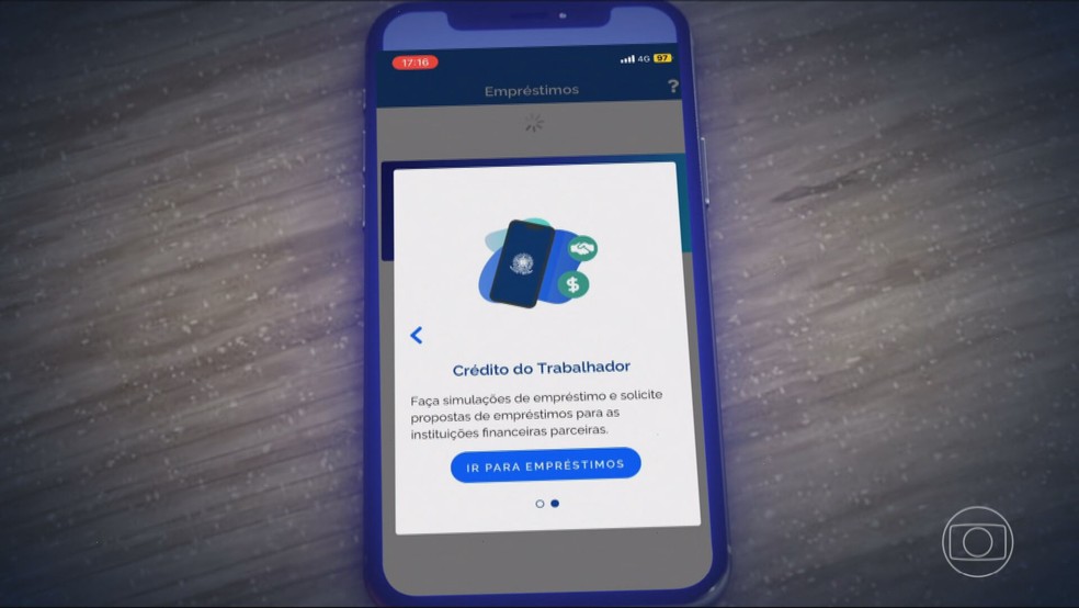 Trabalhadores endividados simulam 15 milhões de pedidos de empréstimo consignado — Foto: Reprodução/TV Globo