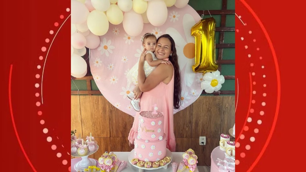 Aurora tinha 1 ano e dois meses — Foto: Arquivo pessal