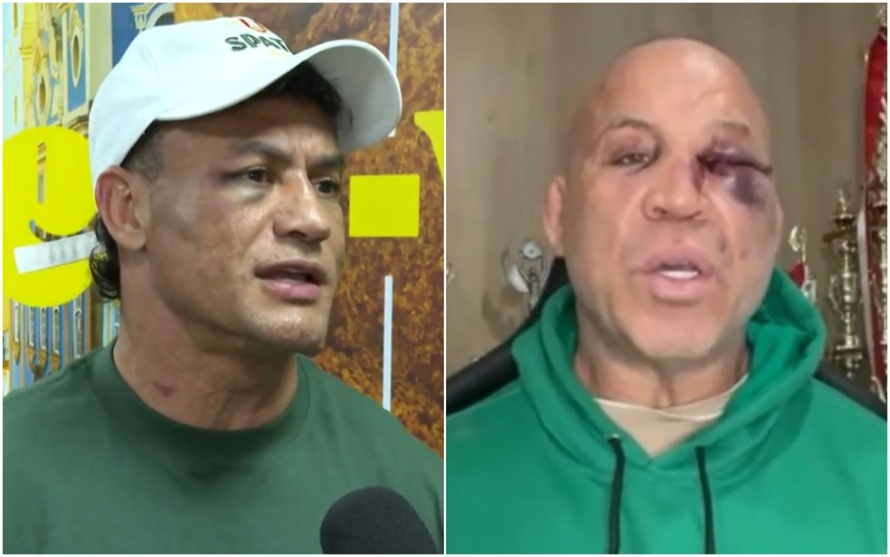 Popó e Wanderlei falam ao Fantástico — Foto: Reprodução/Fantástico