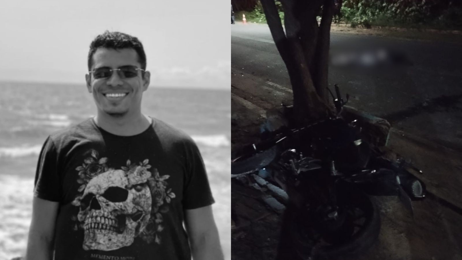 Gerente de lotérica morre após bater moto em árvore e atingir grupo no litoral do PI