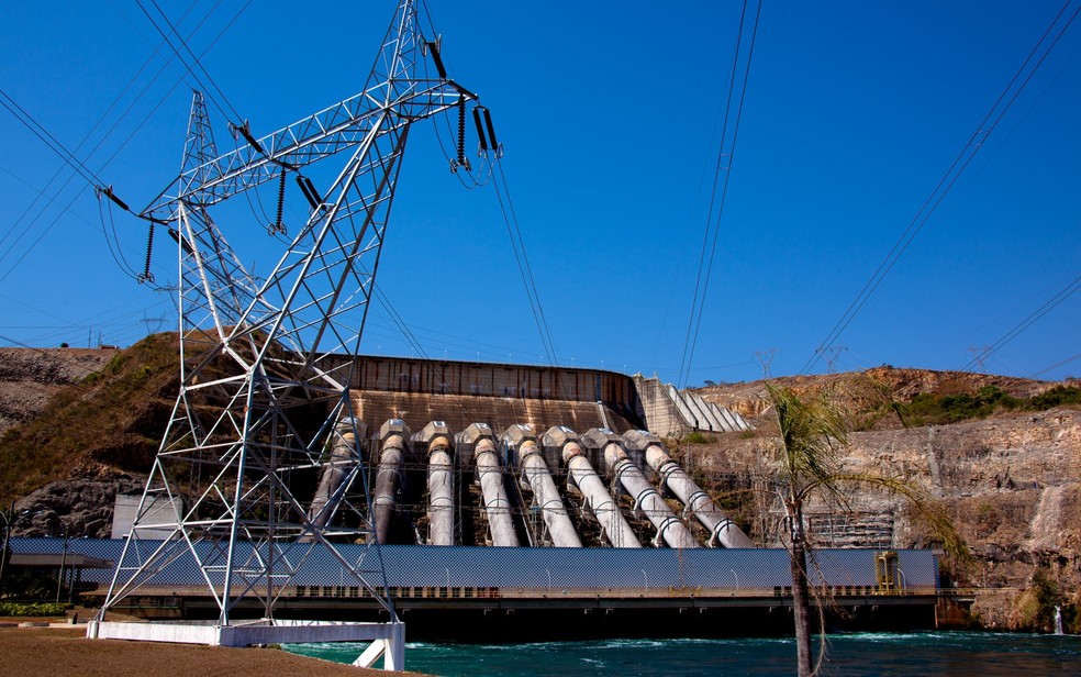Usina hidrelétrica de Furnas, em São José da Barra — Foto: Divulgação Axia Energia