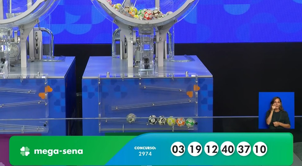 Mega-Sena, concurso 2.974 — Foto: Reprodução/Caixa