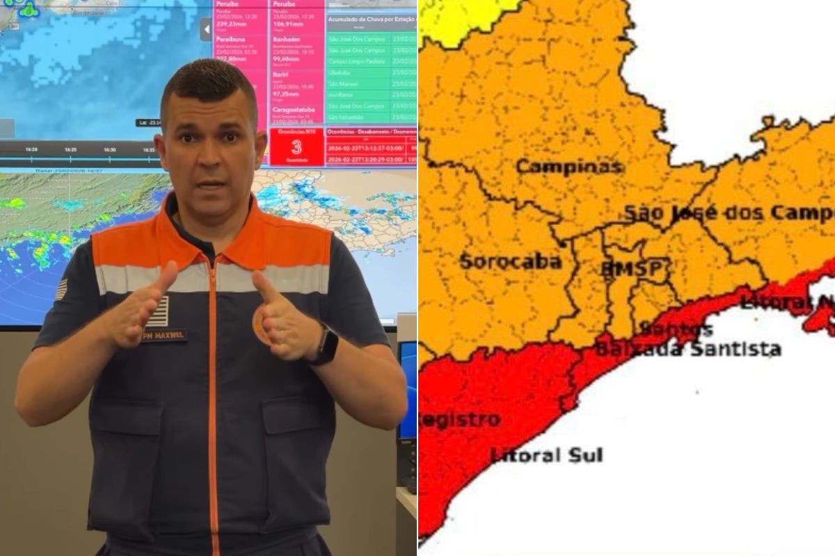 Defesa Civil renova alerta sobre chuvas intensas no litoral de SP até sexta-feira; veja orientações