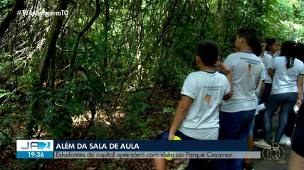 Estudantes de Palmas aprendem com visita no parque Cesamar