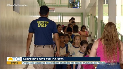 Órgãos de segurança desenvolvem atividades em escolas municipais de Palmas