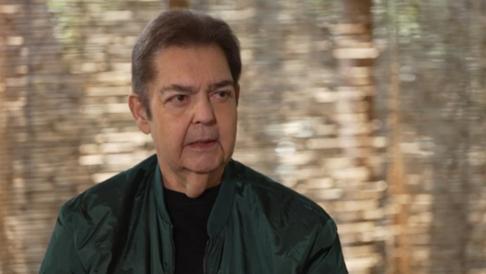 O apresentador Fausto Silva, o Faustão, em entrevista ao Fantástico — Foto: TV Globo/Reprodução
