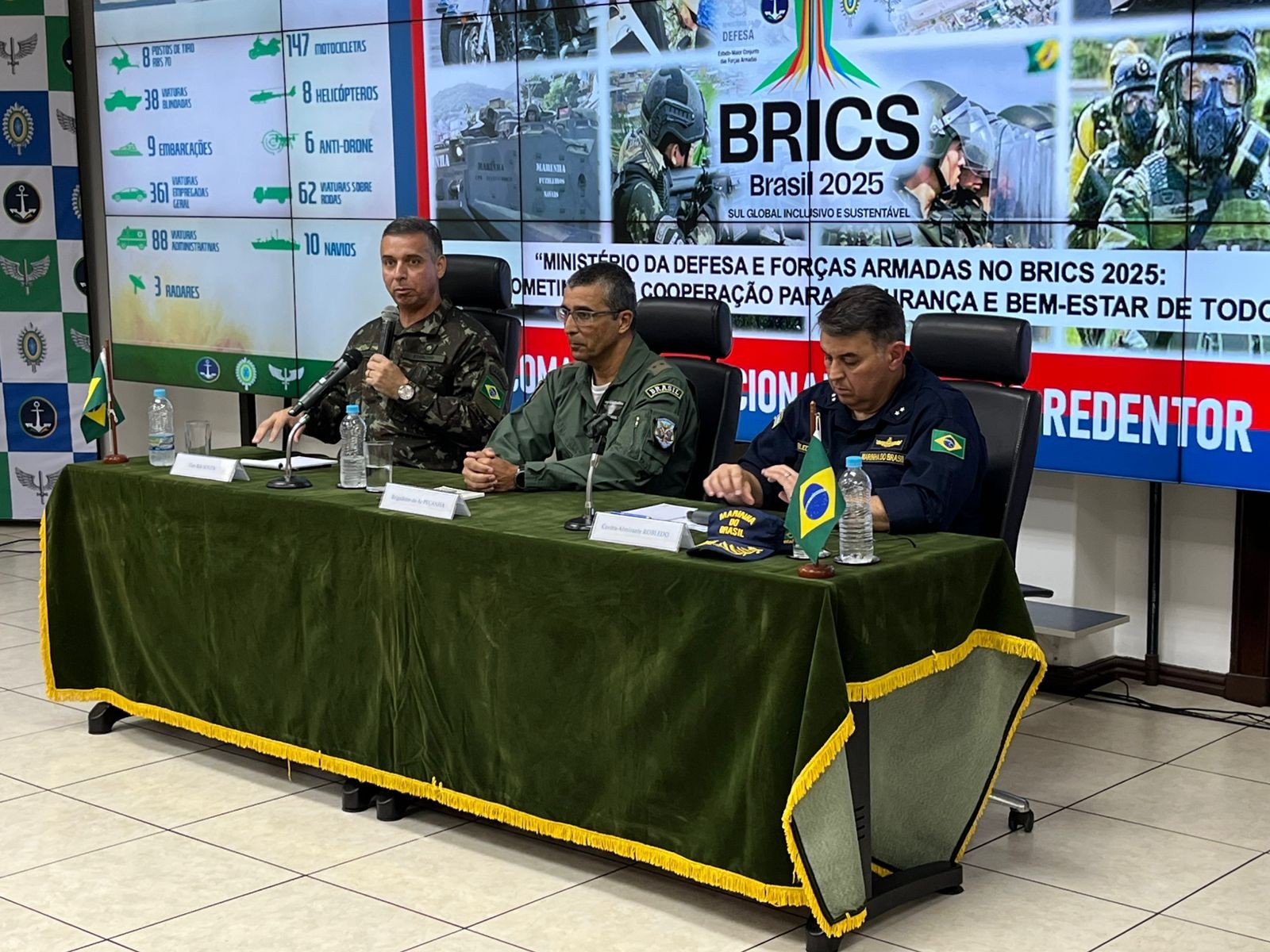 Planejamento das Forças Armadas para segurança da Cúpula do Brics tem anti-drones, caças com mísseis e rotas alternativas