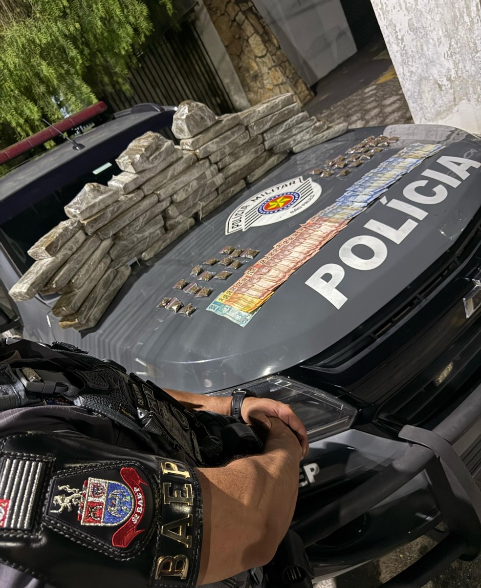 Maconha apreendida em Potim