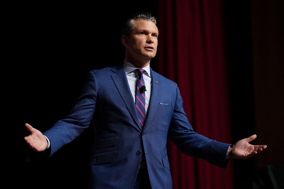 Pete Hegseth — Foto: Andrew Harnik/Pool via REUTERS