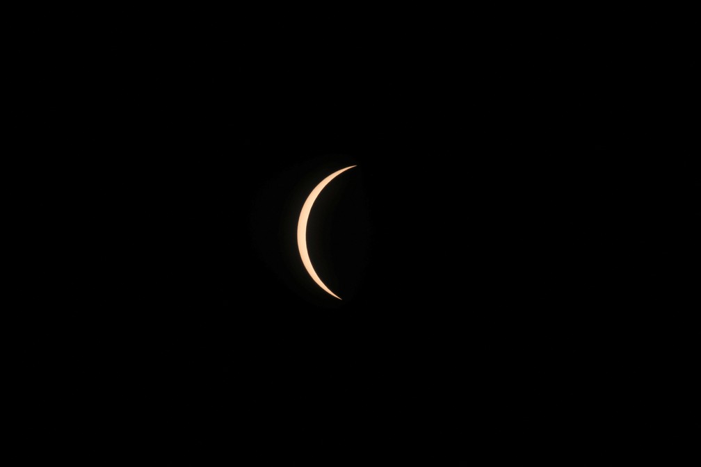 Eclipse solar total no norte do México — Foto: Henry Romero/Reuters