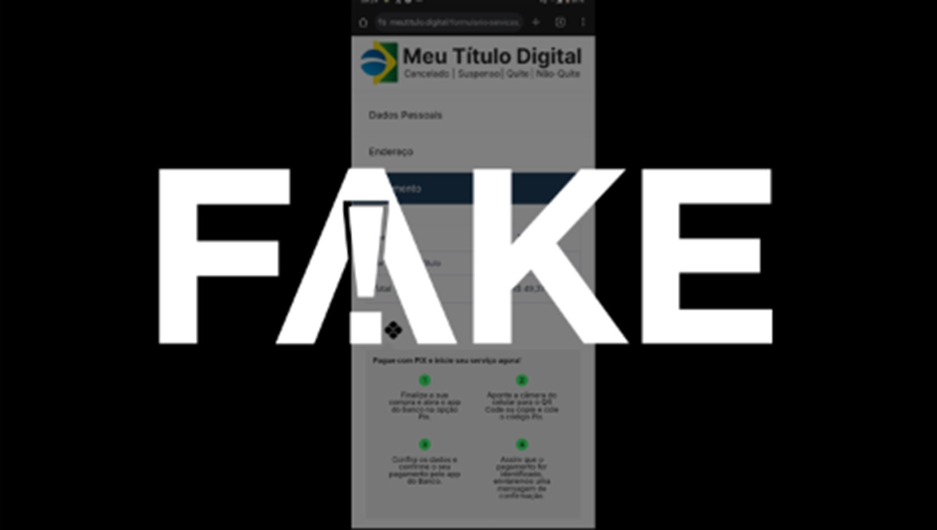 É #FAKE site que cobra para emitir título de eleitor