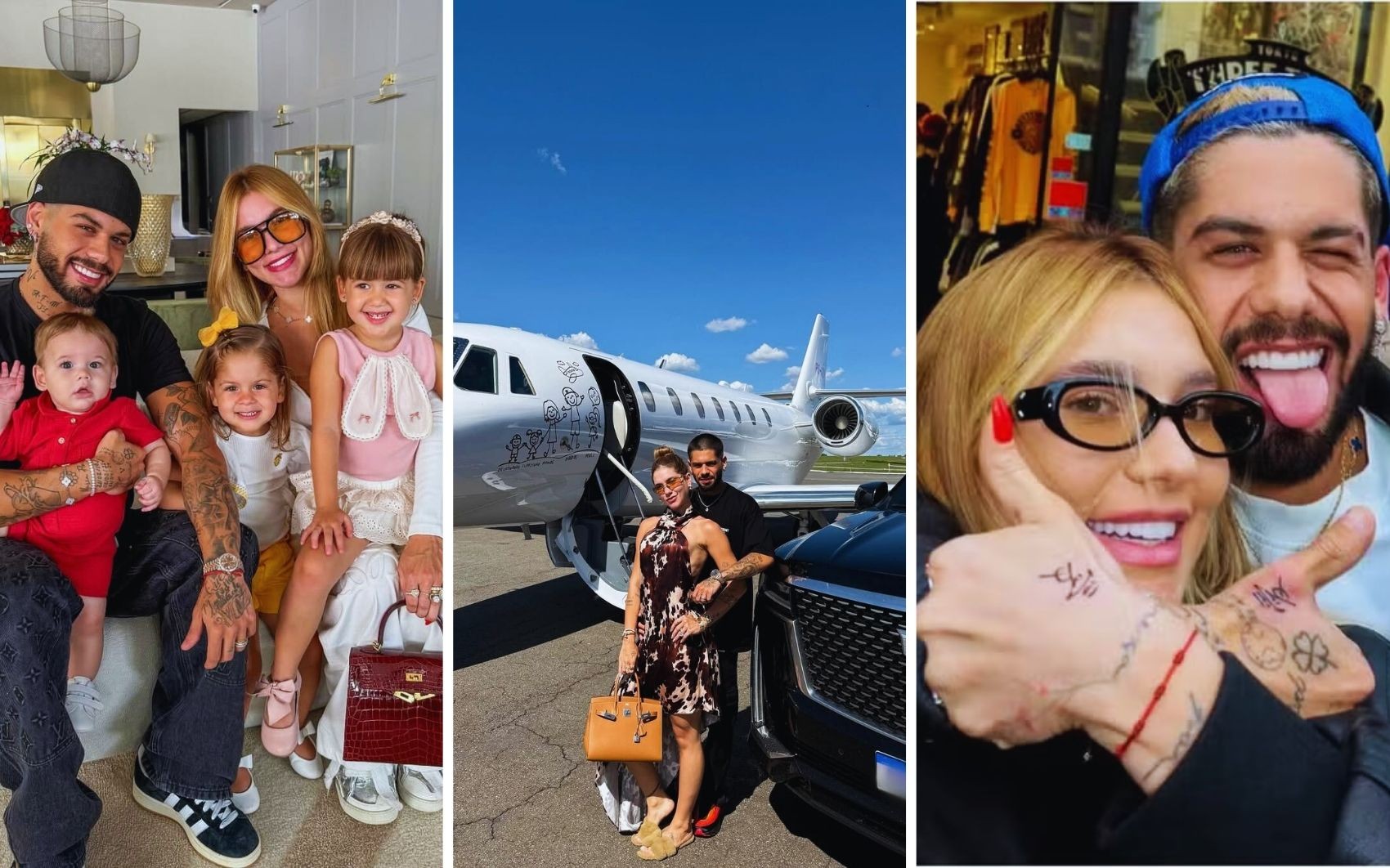 Mansão milionária, jato de presente e tatuagem de casal: veja detalhes de relacionamento de Virginia e Zé Felipe