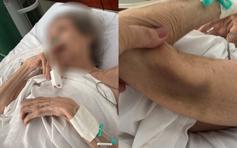 Idosa é abandonada por filho advogado em unidade de saúde, em Goiânia — Foto: Divulgação/PC-GO