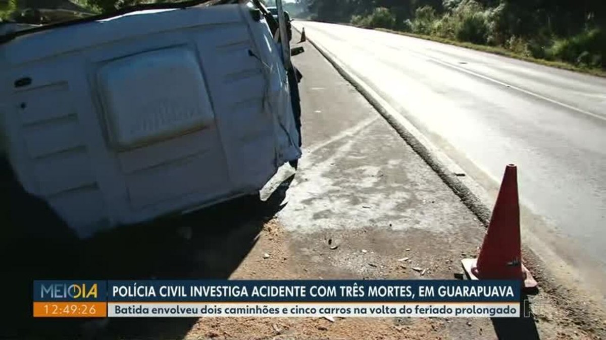 Acidente na BR-277, na Serra da Esperança, deixa três mortos e vários  feridos