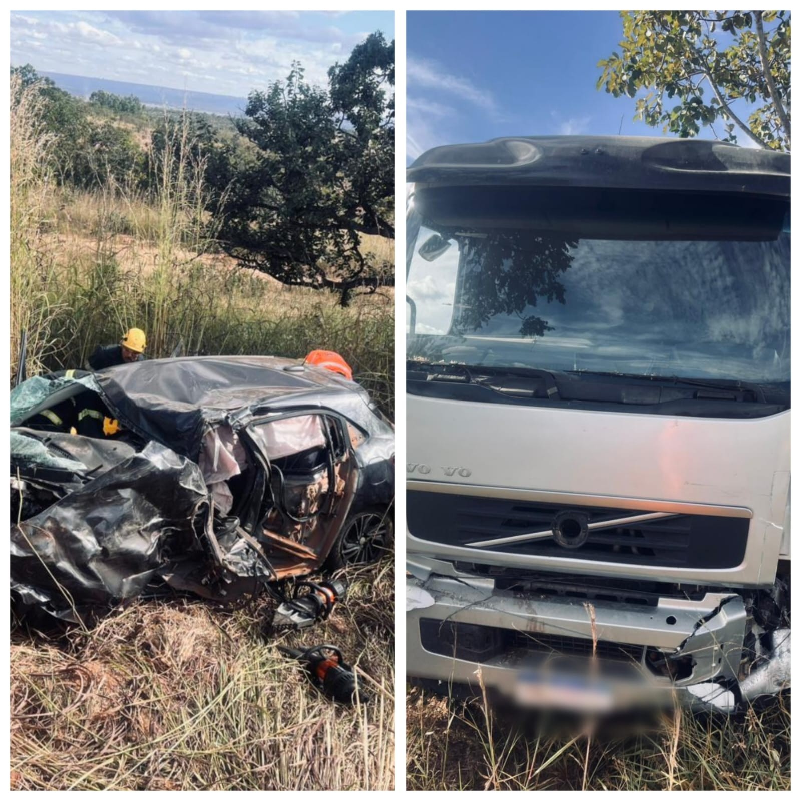 Motorista morre após colisão entre carro e caminhão na MGC-188; filhos e mãe dela ficam feridos